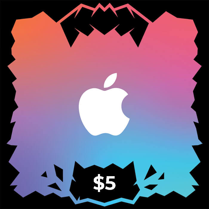 گیفت کارت آیتونز و اپل موزیک ۵ دلاری
